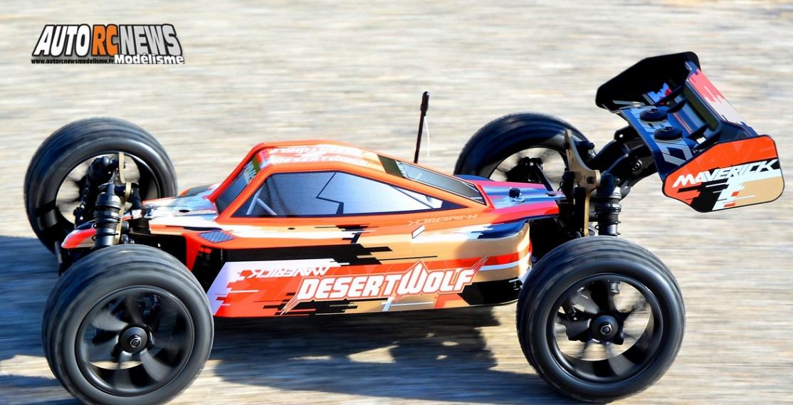 essai du maverick desertwolf brushless tt 1/8 réf : mv12901 distribué par avio et tiger
