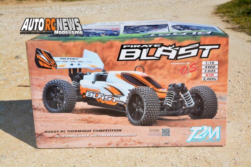 test t2m pirate blast réf : t4917 tt 1/10 thermique quatre roues motrices distribué par t2m à faulquemont.