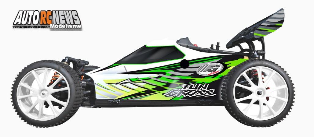fg fun cross wb535 réf : 670060 et 670060r rtr buggy thermique à l'échelle 1/6ème distribué par t2m.