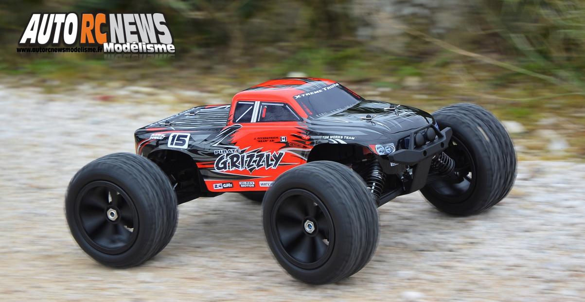 test pirate grizzly t2m réf : t4915 avec accus li-po powerhouse 6000mA en 45c