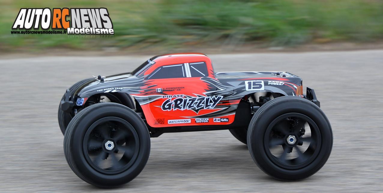 test pirate grizzly t2m réf : t4915 avec accus li-po powerhouse 6000mA en 45c