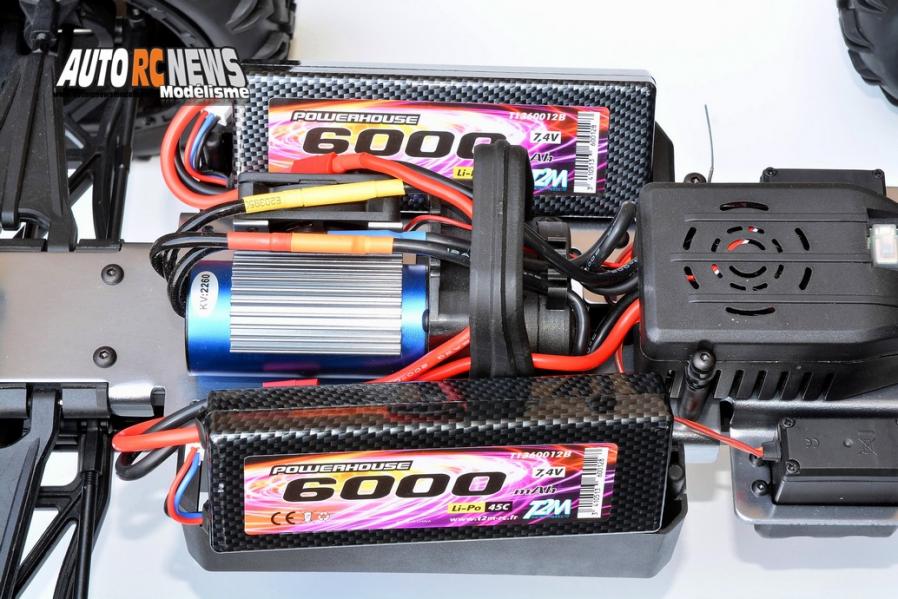 test pirate grizzly t2m réf : t4915 avec accus li-po powerhouse 6000mA en 45c