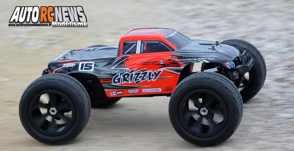 test pirate grizzly t2m réf : t4915 avec accus li-po powerhouse 6000mA en 45c