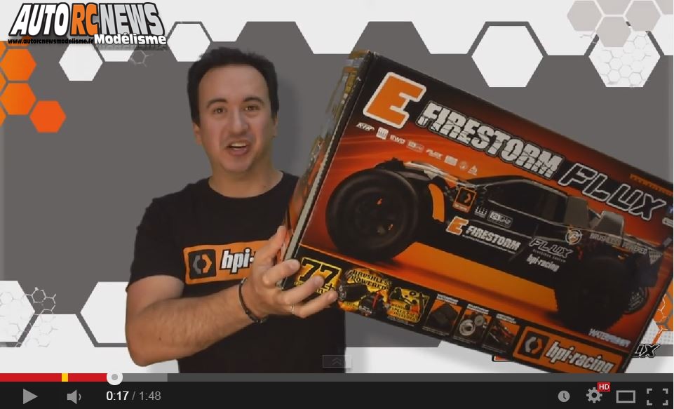 vidéo de la nouvelle version de l'hpi e-firestorm 10t flux rtr réf : 112878