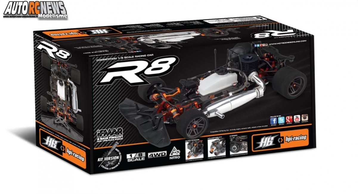 nouvelle hb r8 hot bodies radiocommandée de piste 8th