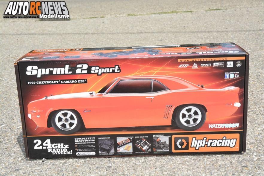 hpi sprint2 sport 1969 chevrolet camaro z28 #106133. nouvelle version 2014 brushed piste 1/10 électrique.