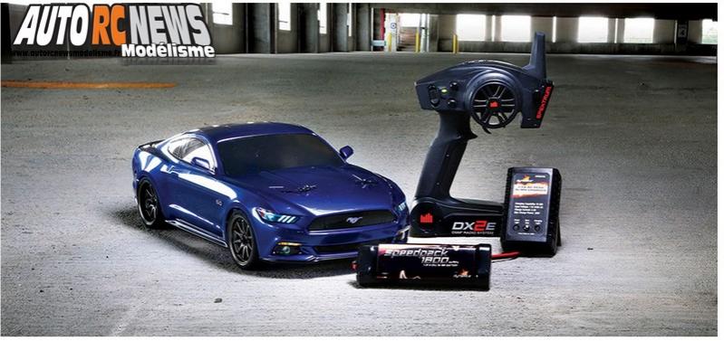 vaterra 2015 ford mustang v100-s 4wd réf : vtr03024i. nouvelle version 2015 rtr 1/10 avec moteur brushed 15 tours.