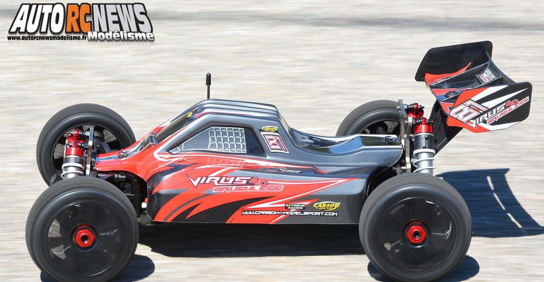 Carson Virus 4.0 Brushless #C500409050 Nouveau TT 1/8ème brushless Carson distribué par T2M.