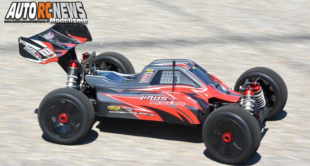 Carson Virus 4.0 Brushless #C500409050 Nouveau TT 1/8ème brushless Carson distribué par T2M.