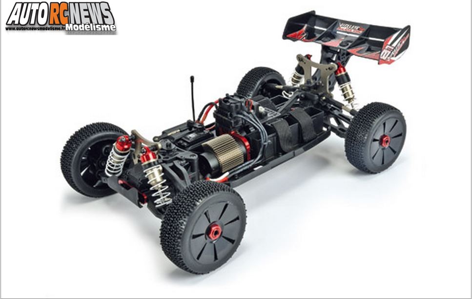 Carson Virus 4.0 Brushless #C500409050 Nouveau TT 1/8ème brushless rtr motorisé par un moteur de 1980 KV et des accus Li-Po 4S distribué par T2M.