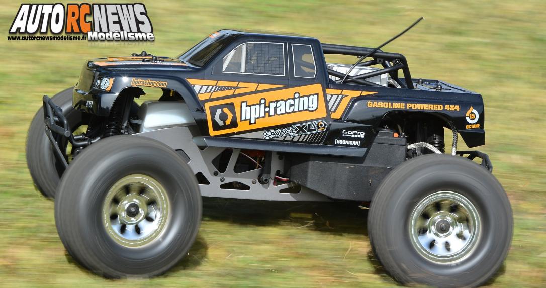 HPI Savage XL Octane #109073. monster truck radiocommandé propulsé par un moteur à essence de 15cm3.