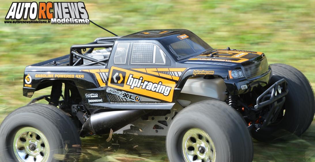 HPI Savage XL Octane #109073. monster truck radiocommandé propulsé par un moteur à essence de 15cm3.