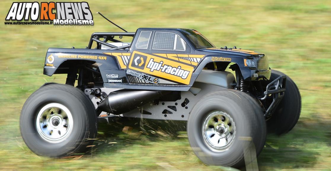 HPI Savage XL Octane #109073. monster truck radiocommandé propulsé par un moteur à essence de 15cm3.