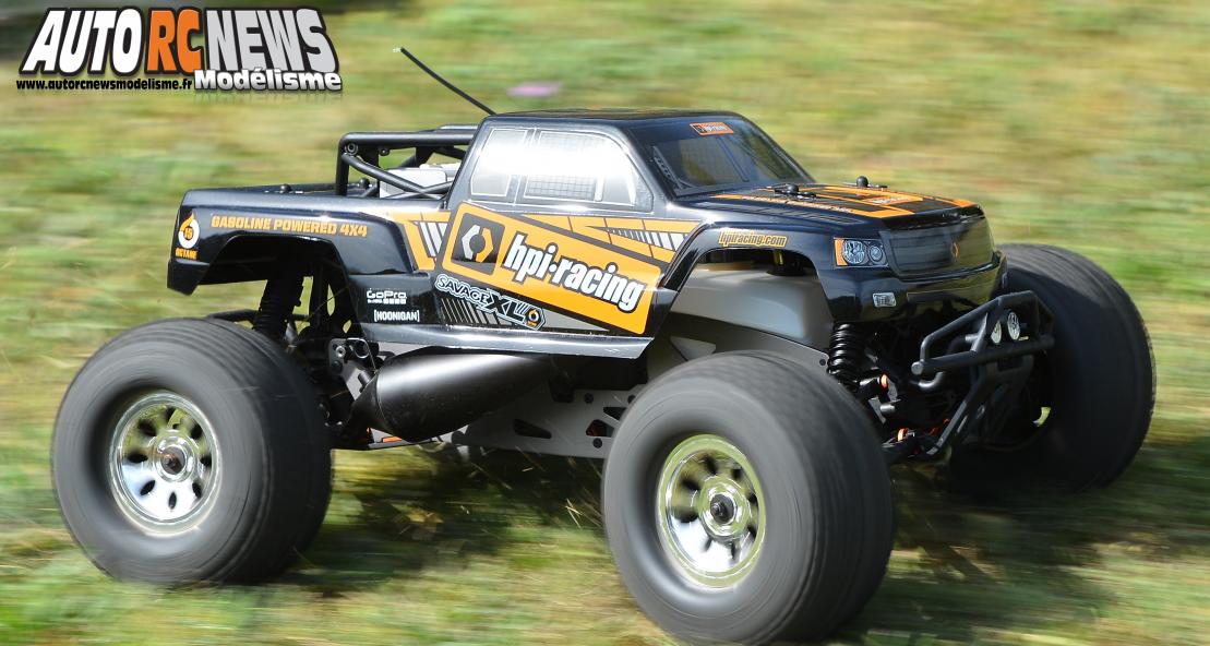 HPI Savage XL Octane #109073. monster truck radiocommandé propulsé par un moteur à essence de 15cm3.