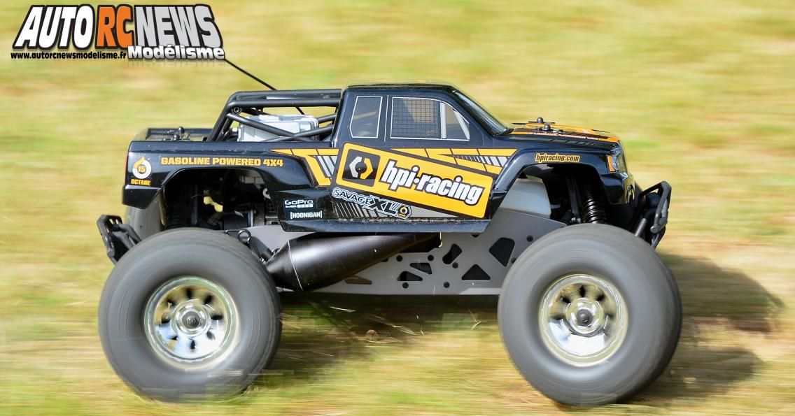 HPI Savage XL Octane #109073. monster truck radiocommandé propulsé par un moteur à essence de 15cm3.