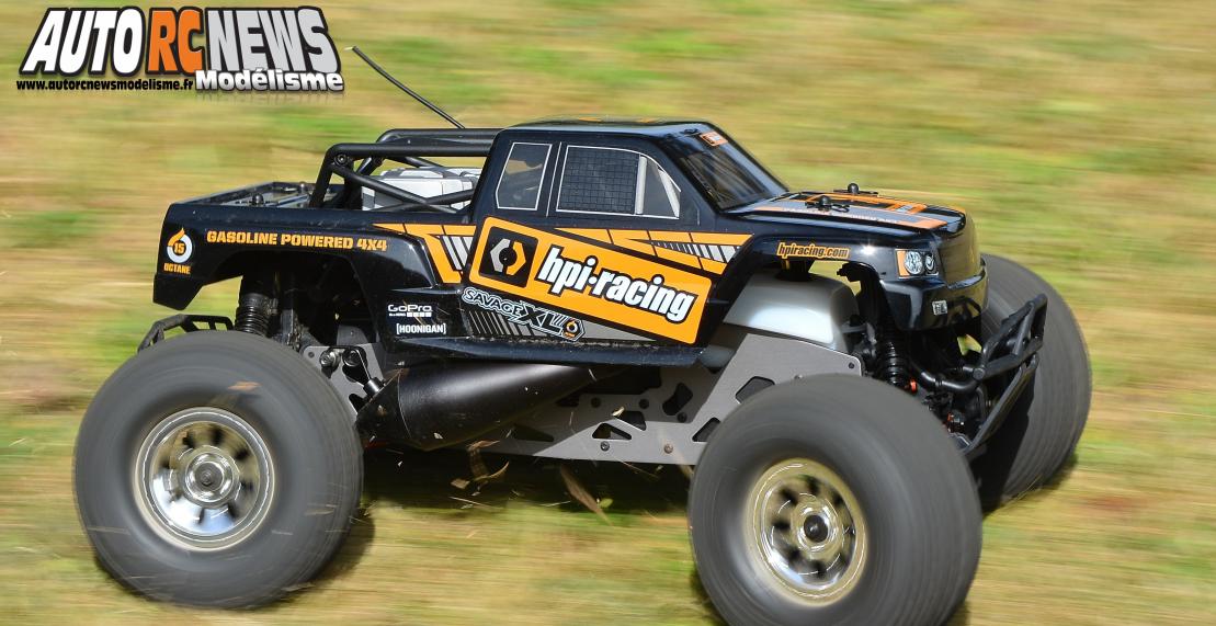 HPI Savage XL Octane #109073. monster truck radiocommandé propulsé par un moteur à essence de 15cm3.
