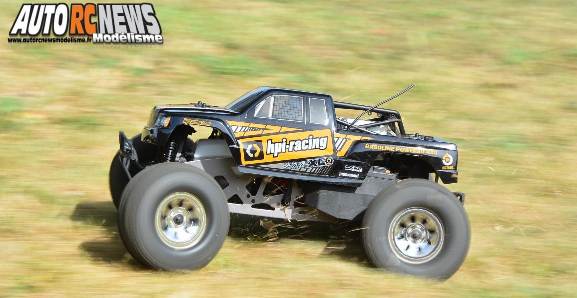 HPI Savage XL Octane #109073. monster truck radiocommandé propulsé par un moteur à essence de 15cm3.
