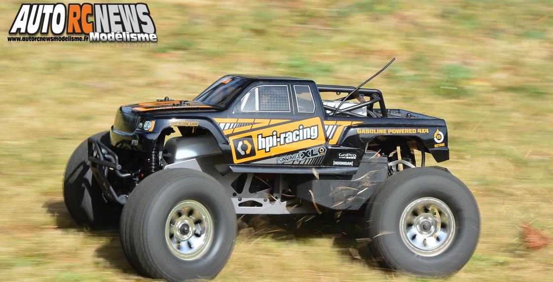 HPI Savage XL Octane #109073. monster truck radiocommandé propulsé par un moteur à essence de 15cm3.