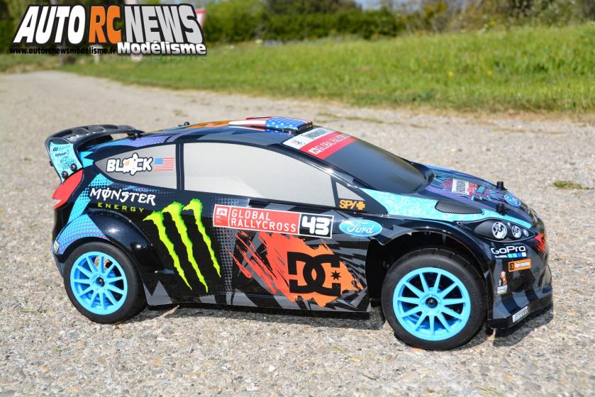 #112715 HPI Ken Block WR8 Flux with Ford Fiesta H.F.H.V. Body. Nouvelle voiture radiocommandée HPI brushless pouvant atteindre les 100 km/heure !