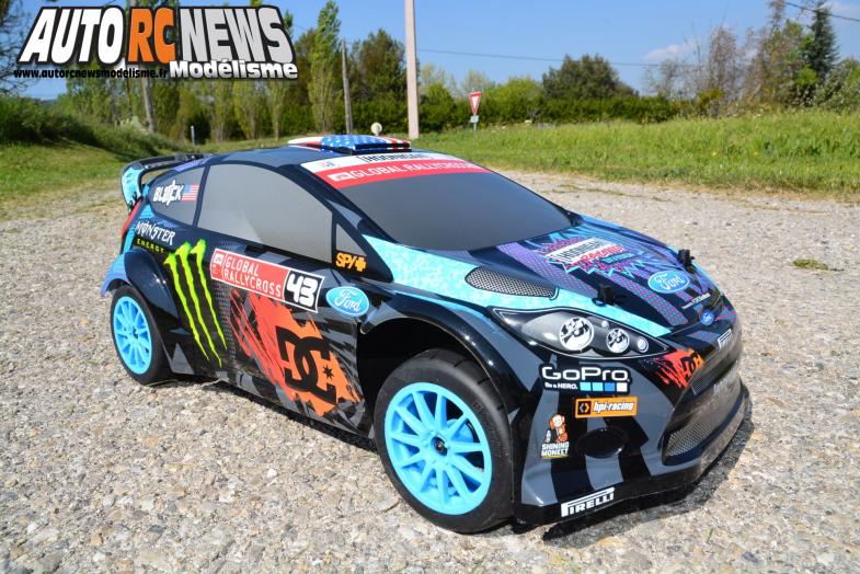 #112715 HPI Ken Block WR8 Flux with Ford Fiesta H.F.H.V. Body. Nouvelle voiture radiocommandée HPI brushless pouvant atteindre les 100 km/heure !