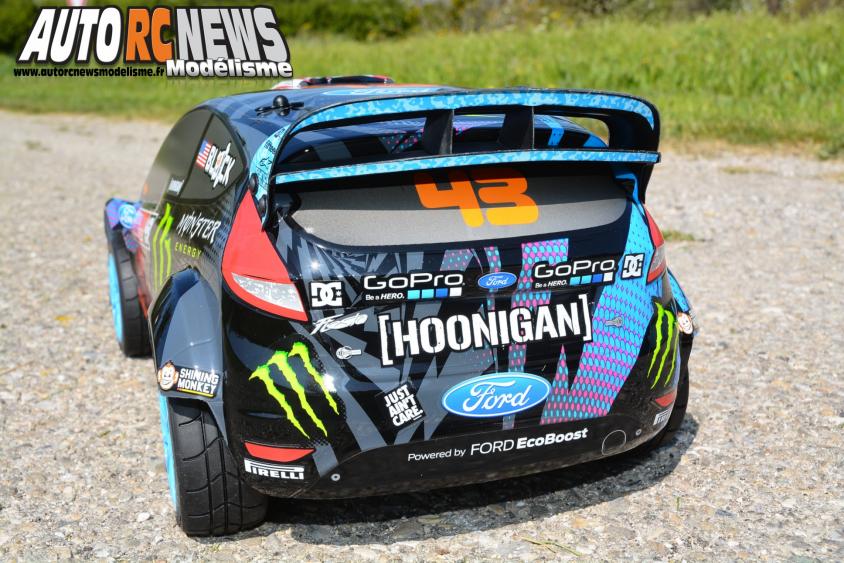 #112715 HPI Ken Block WR8 Flux with Ford Fiesta H.F.H.V. Body. Nouvelle voiture radiocommandée HPI brushless pouvant atteindre les 100 km/heure !