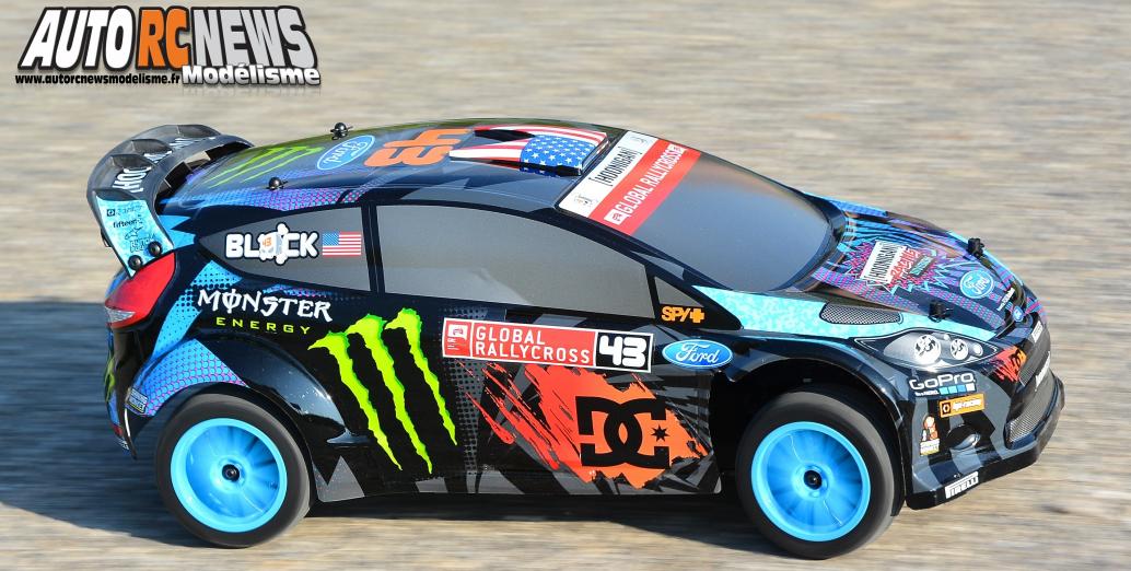 #112715 HPI Ken Block WR8 Flux with Ford Fiesta H.F.H.V. Body. Nouvelle voiture radiocommandée HPI brushless pouvant atteindre les 100 km/heure !