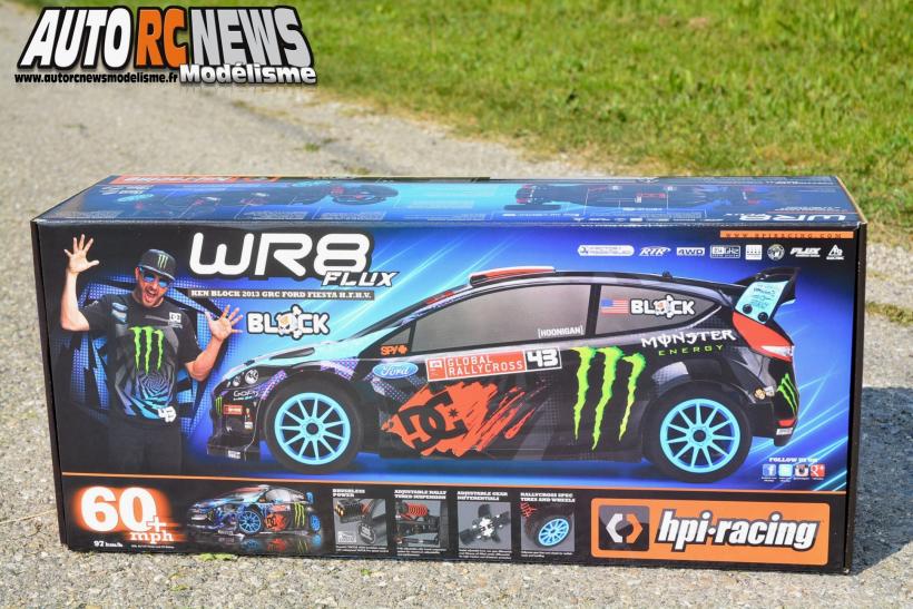 #112715 HPI Ken Block WR8 Flux with Ford Fiesta H.F.H.V. Body. Nouvelle voiture radiocommandée HPI brushless pouvant atteindre les 100 km/heure !