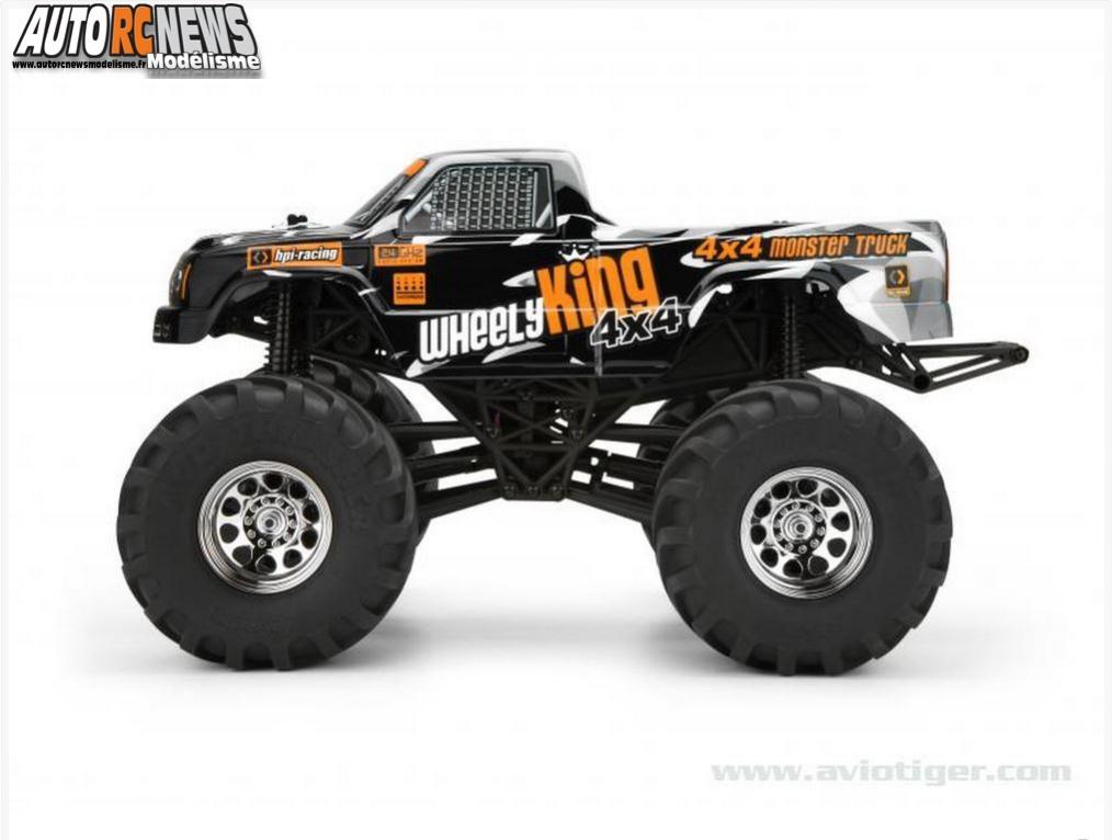 HPI Wheely King 4x4 #106173 nouvelle version 2014 avec nouvelle déco de carrosserie