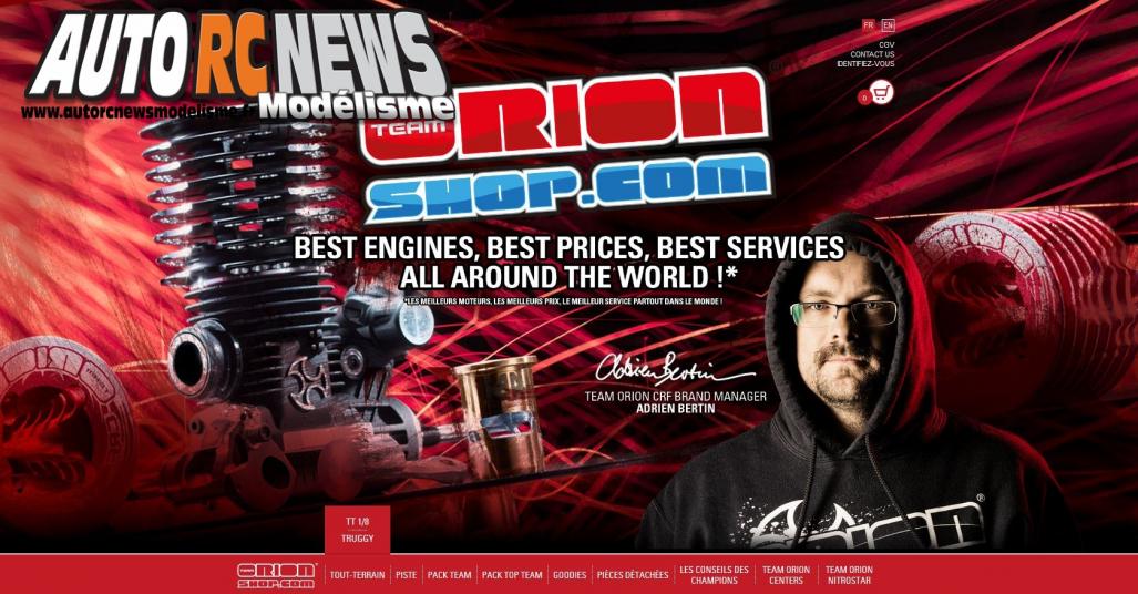 Un nouveau partenaire commercial arrive sur le site autorcnewsmodeilsme.fr. Il s'agit du site de vente en ligne TeamOrionshop.com. Les moteurs Team Orion prochainement à l'essai sur autorcnewsmodelisme.fr Un nouveau partenaire commercial arrive sur le site autorcnewsmodeilsme.fr. Il s'agit du site de vente en ligne TeamOrionshop.com. Les moteurs Team Orion prochainement à l'essai sur autorcnewsmodelisme.fr
