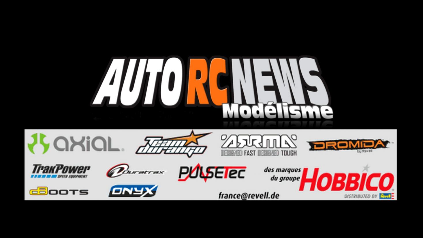 Le site autorcnewsmodelisme.fr vient de conclure un partenariat de choix avec le groupe Hobbico, via sa filialeFrançaise Revell France. Retrouvez très prochainement en test et en présentation toutes les nouveautés Axial, Team Durango, Arrma, Dromida, Trackpower sur le site autorcnewsmodelisme.fr Le site autorcnewsmodelisme.fr vient de conclure un partenariat de choix avec le groupe Hobbico, via sa filialeFrançaise Revell France. Retrouvez très prochainement en test et en présentation toutes les nouveautés Axial, Team Durango, Arrma, Dromida, Trackpower sur le site autorcnewsmodelisme.fr