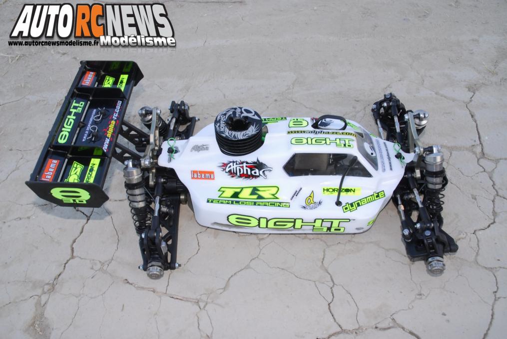 Le losi 8ight 3.0 d'edouard hugon est le nouveau TT 1/8ème thermique avec lequel le pilote du sud ouest défendra ses chances en championnat de france en 2014.