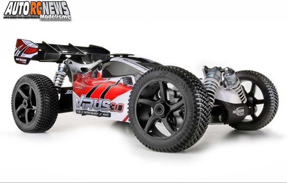 Ansmann Virus 3.0 RTR référence C554150000. voiture thermique radiocommandée à l'échelle 1/8ème de marque ansmann. modélisme rc. Ansmann Virus 3.0 RTR référence C554150000. voiture thermique radiocommandée à l'échelle 1/8ème de marque ansmann. modélisme rc.