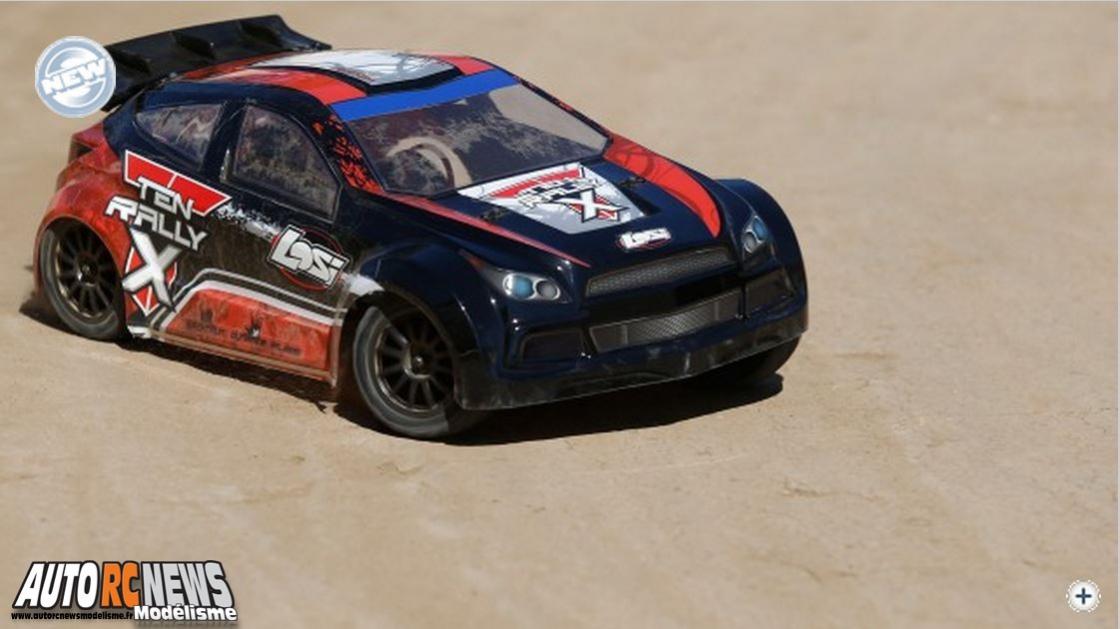 Losi Ten Rally-X 4WD référence : losb03000. voiture radiocommandée électrique 4 x 4 rtr de marque losi. modélisme auto R/C.