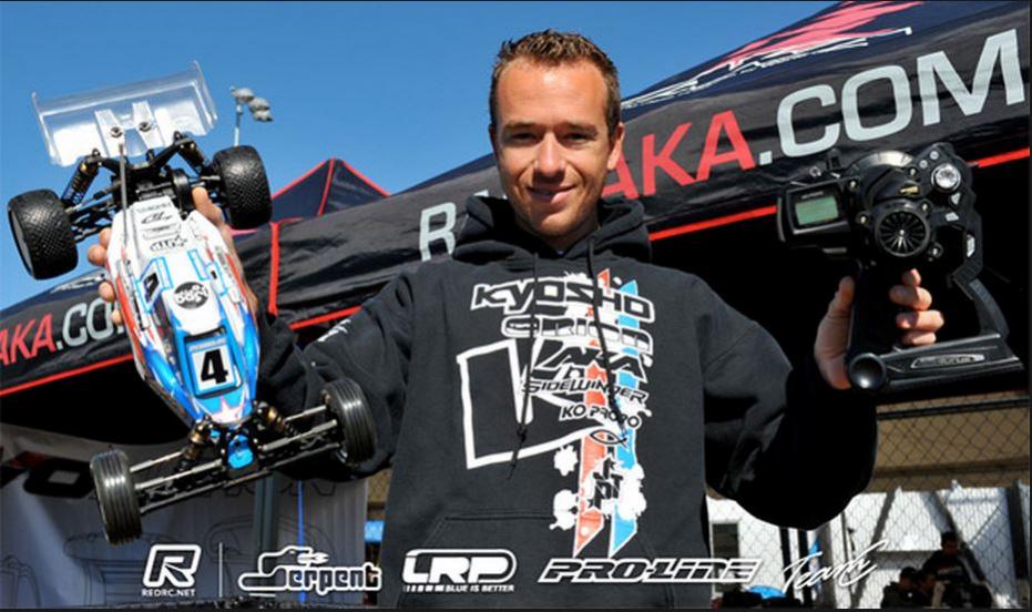 World TT 1/10 Chico. jared tebo remporte le championnatdu monde TT 1/10 électrique 4 x 2 sur un kyosho RB6. compétition de voitures radiocommandée qui s'est déroulée en Californie. modélisme auto R/C.
