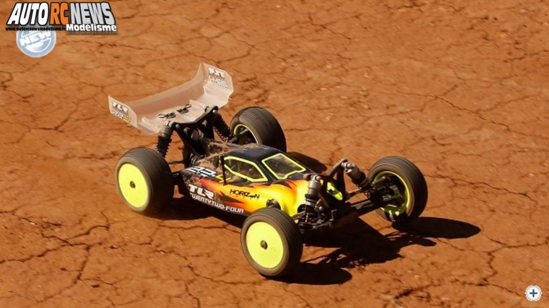 TLR 22 4WD. nouvelle voiture radiocommandée électrique à l'échelle 1/10ème de marque team losi racing. version 4 roues motrices de compétition pour le modélisme auto R/C. réf : tlr03005