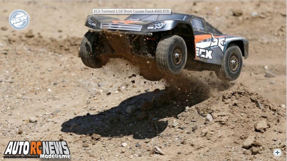 ECX Torment 1/18 short course truck 4wd rtr.#ECX01001EU. voiture radiocommandée électrique pour le modélisme auto r/c.