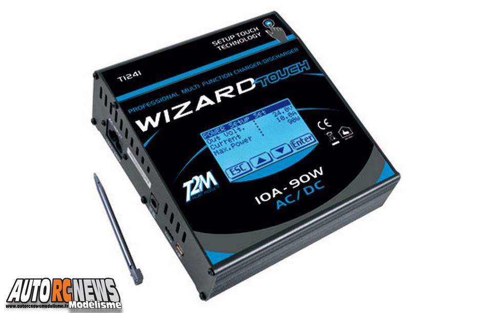 nouveau chargeur numérique T2M Wizard Touch pour recharger les accus Nicd,nimh,lipo,life, liion et plomb.chargeur pour le modélisme référence t1241. nouveau chargeur numérique T2M Wizard Touch pour recharger les accus Nicd,nimh,lipo,life, liion et plomb.chargeur pour le modélisme référence t1241.