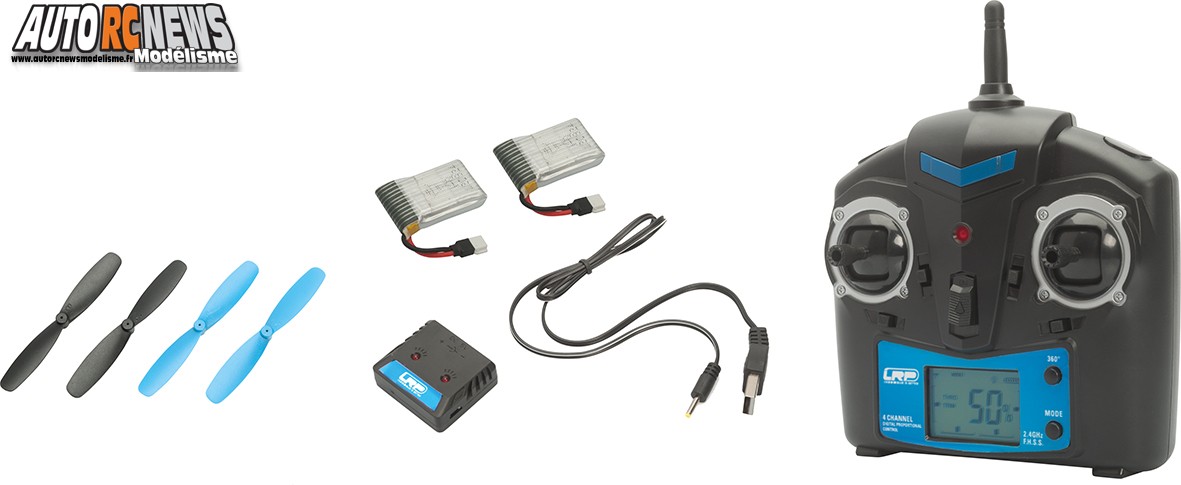 LRP Quadri H4 Gravit Micro 2.4G. quadricoptère de marque lrp. modélisme radiocommandé.