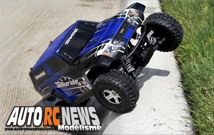 traxxas telluride 4 x 4. nouveau traxxas 4 x 4 à l'échelle 1/10ème électrique. voiture radiocommandée. modélisme auto.