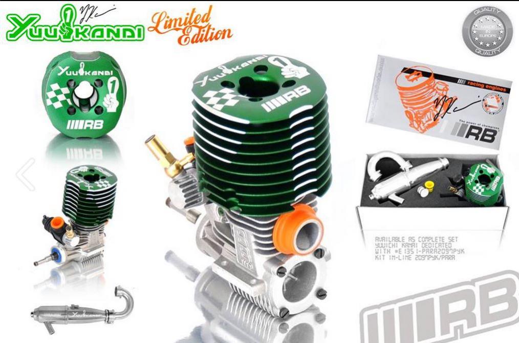rb yuichi kanai limited edition. nouveau moteur de marque rb pour le modélisme en voiture radiocommandée. versiono limitée yuichi kanai réplica pour les voitures tt 1/8 thermiques.