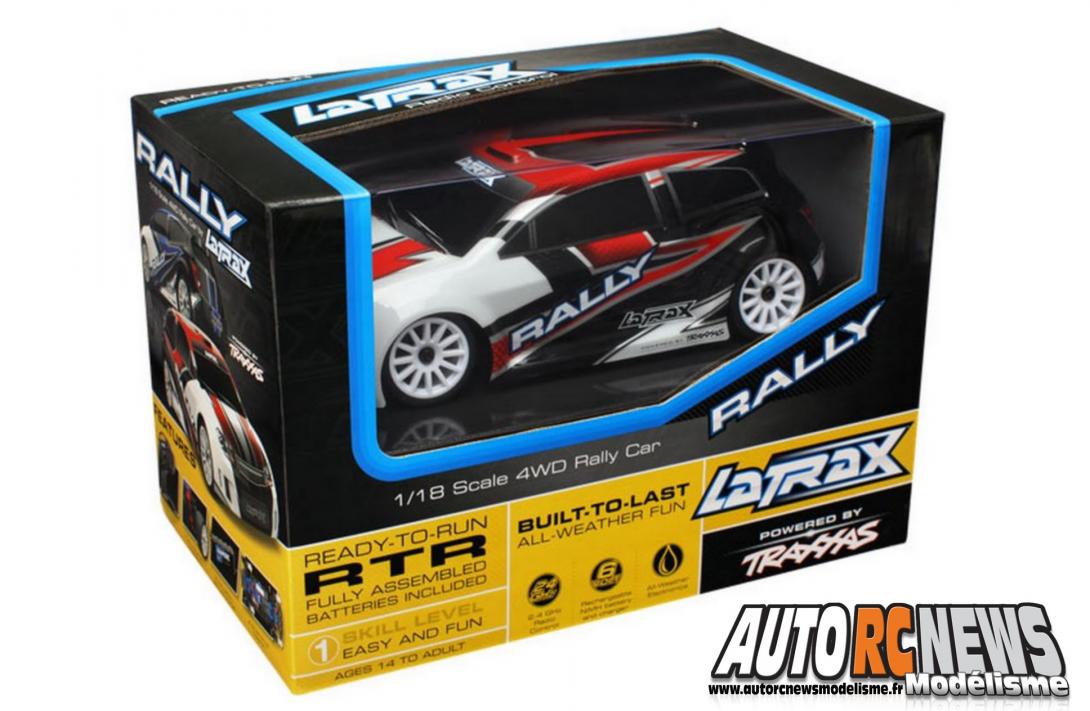 Traxxas LaTrax Rally. nouvelle voiture traxxas de modélisme radiocommandée. voiture à l'échelle 1/18ème avec moteur électrique 370 et accus Ni-Mh. livrée rtr prête à rouler.