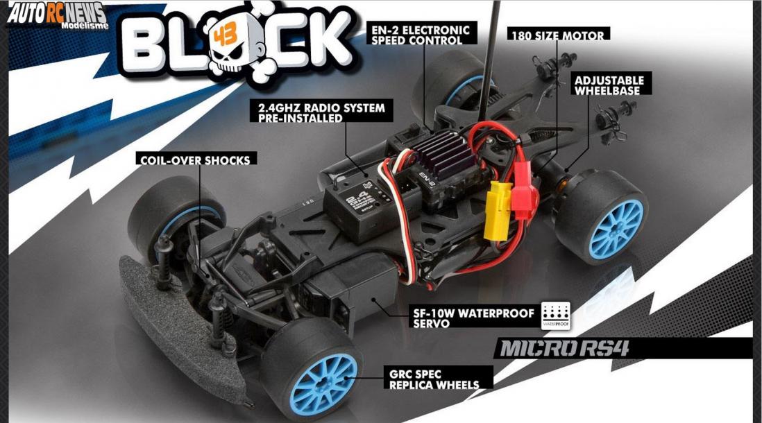 HPI Micro RS4 Ken Block. nouvelle version de cette voiture de modélisme radiocommandée électrique signée hpi.