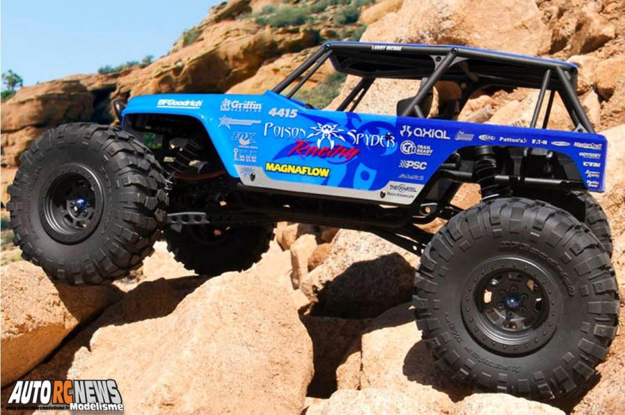 Axial Jeep Wrangler Wraith Poison Spyder Rock Racer nouveau scale axial pour le modélisme auto radiocommandé