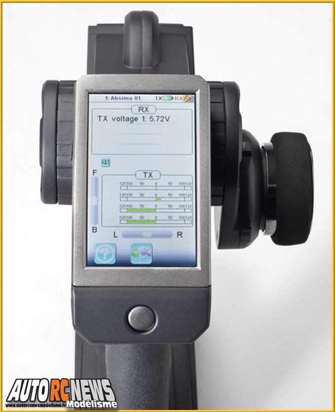 Absima CR4T 2.4 Ghz nouvelle radio absima cr4t en 2,4 ghz avec télémétrie pour le modélisme auto radiocommandé.