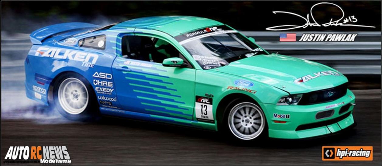 HPI E10 Falken Tire Mustang GT RTR nouvelle hpi de drift à l'échelle 1/10ème pour le modélisme auto radiocommandé.