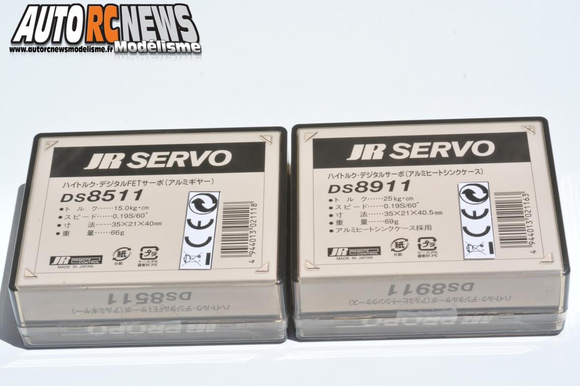 Servo JR Propo DS8511 #jr2111 & JR Propo DS8911 #jr2116 distribués par T2M pour un usage voiture radiocommandées.