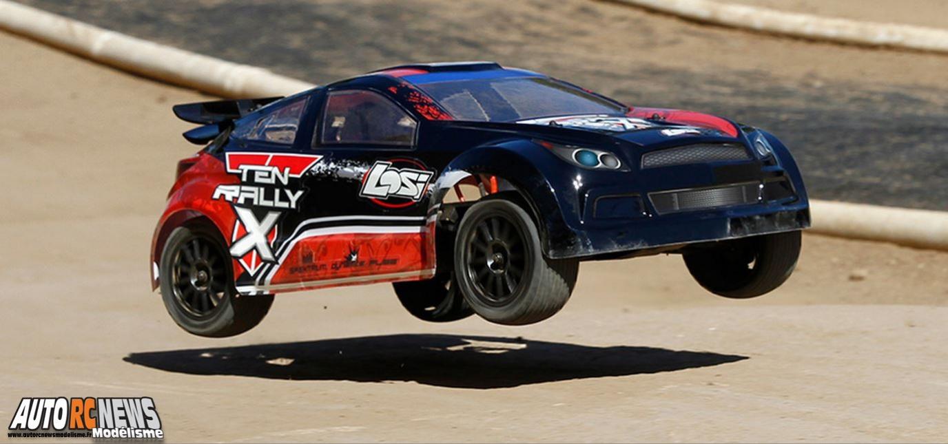 Losi Ten Rally-X 4WD référence : losb03000. Voiture radiocommandée électrique 4 x 4 rtr de marque losi. modélisme auto R/C.
