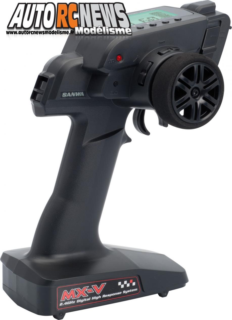 Sanwa MX-V. nouvel émetteur à volant sanwa en 2.4 Ghz pour le modélisme auto radiocommandé. Sanwa MX-V. nouvel émetteur à volant sanwa en 2.4 Ghz pour le modélisme auto radiocommandé.