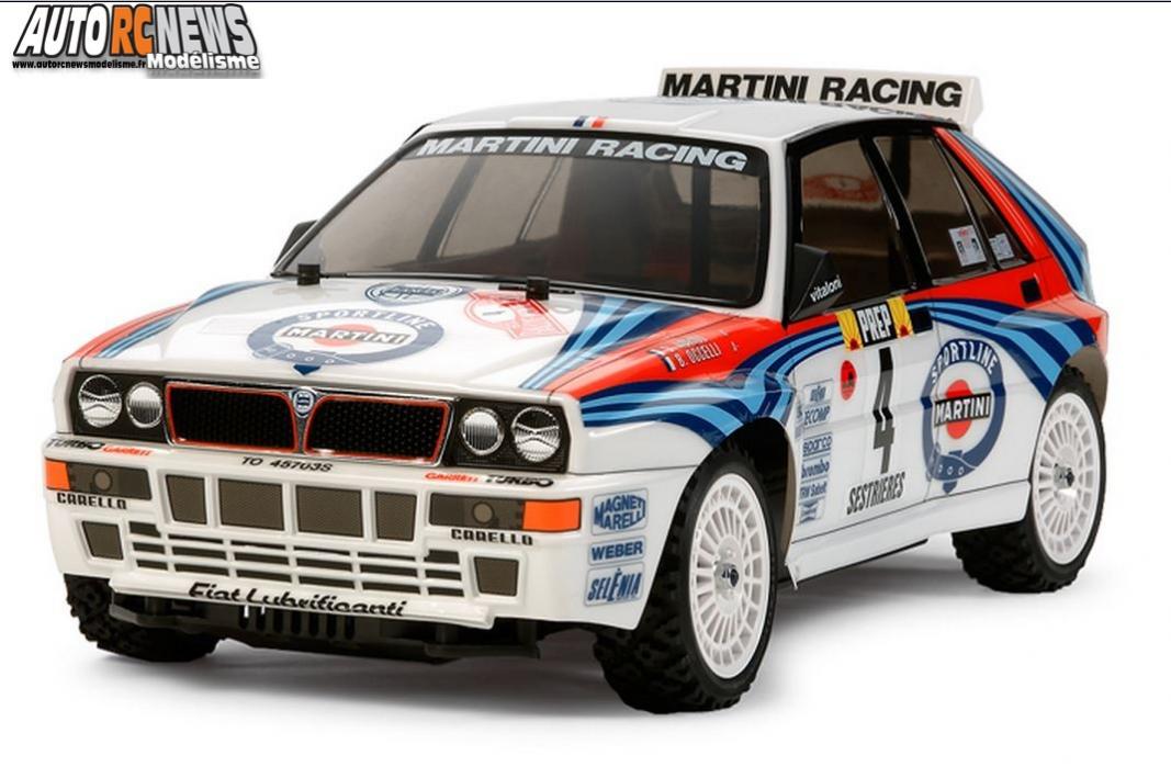 Tamiya Lancia Delta Integrale sur base XV-01 châssis. voiture de modélisme radiocommandé livrée en kit à assembler. Tamiya Lancia Delta Integrale sur base XV-01 châssis. voiture de modélisme radiocommandé livrée en kit à assembler.