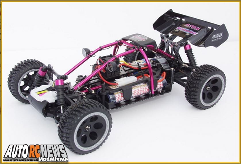 ATOM Roller Cage 1/10 MHD Pro voiture de modélisme tout terrain électrique à l'échelle 1/8ème propulsée par un moteur brushless de chez MHD Pro